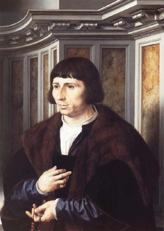 Jan Gossaert Mabuse Portrait of a Man with a Rosary Germany oil painting art